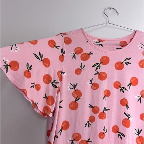 Kate Spade Garden Party Clementine Print Modal Summer Pajama Top XS - Picture 4 of 10